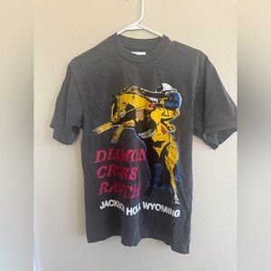 Diamond Cross Ranch Charcoal Graphic Tee